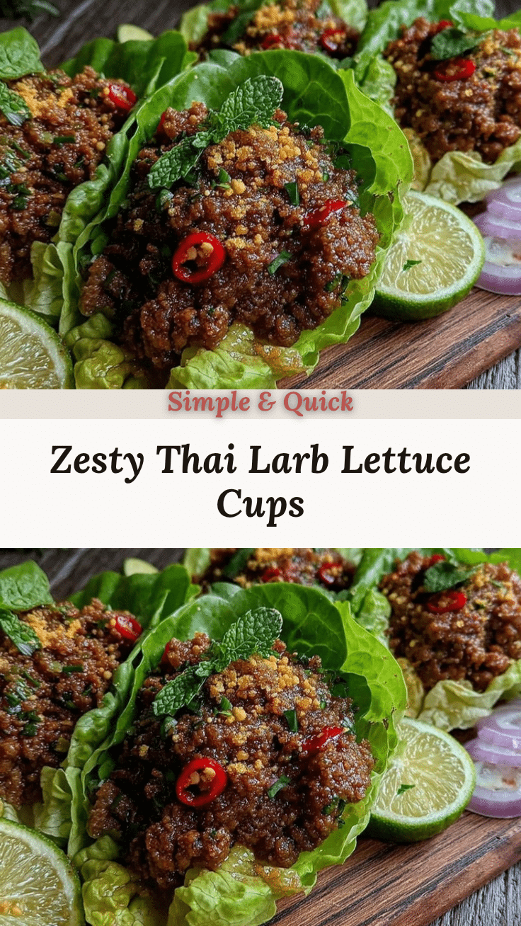 fresh thai larb lettuce cups recipe