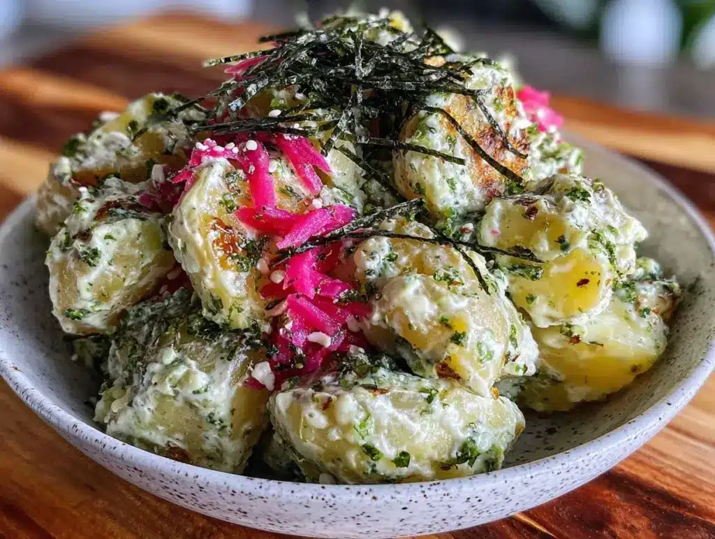 fresh wasabi potato salad - featured image