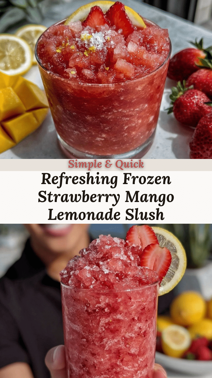 frozen strawberry mango lemonade slush recipe