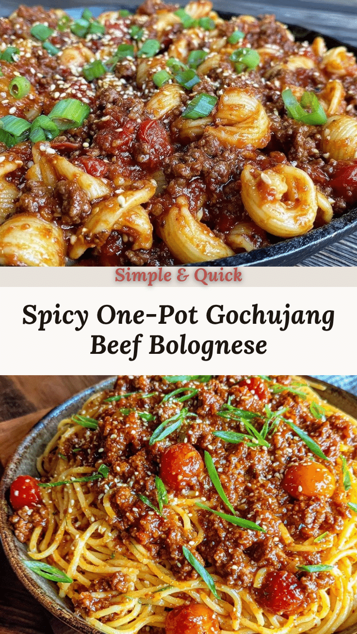 gochujang bolognese recipe recipe
