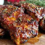 gochujang honey glazed ribs - featured image
