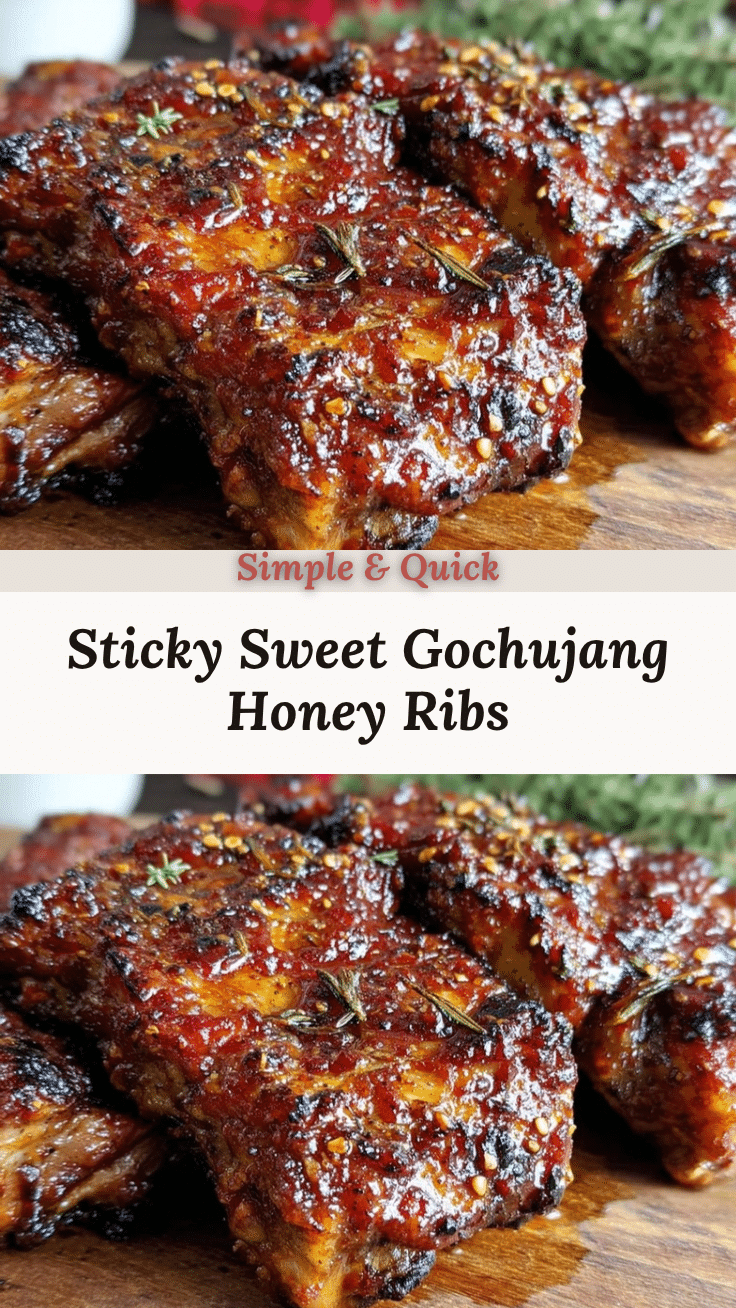 gochujang honey glazed ribs recipe