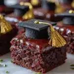 graduation cap brownie bites - featured image
