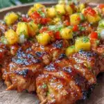 grilled honey lime chicken skewers - featured image