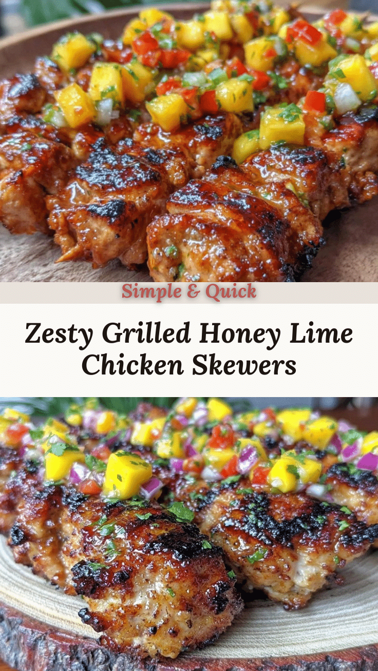 grilled honey lime chicken skewers recipe