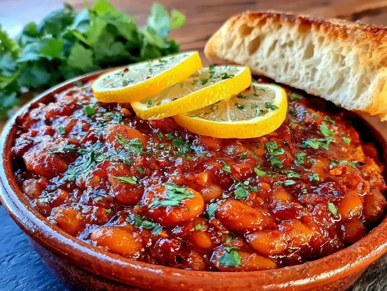 harissa baked beans preparation steps