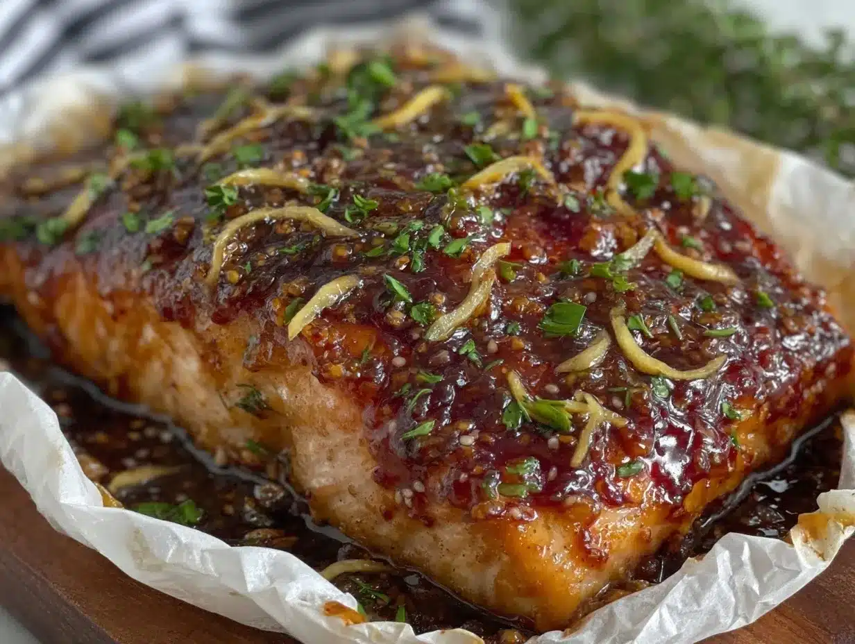 harissa ginger salmon packets preparation steps