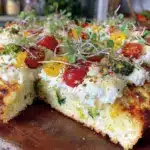healthy high-protein cottage cheese flatbread - featured image