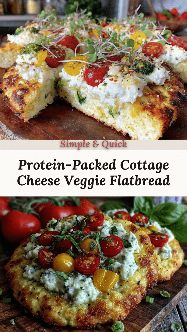 healthy high-protein cottage cheese flatbread recipe