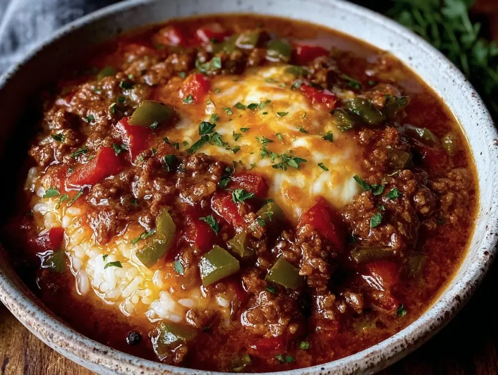hearty stuffed pepper soup - featured image