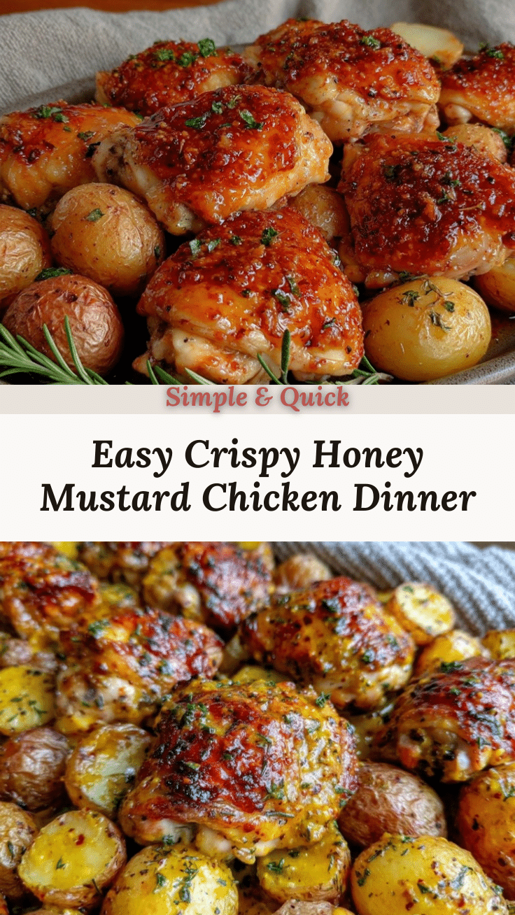 honey mustard chicken with roasted potatoes recipe
