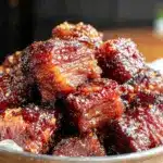 korean bbq brisket burnt ends oven recipe - featured image