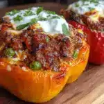 lamb keema stuffed peppers - featured image
