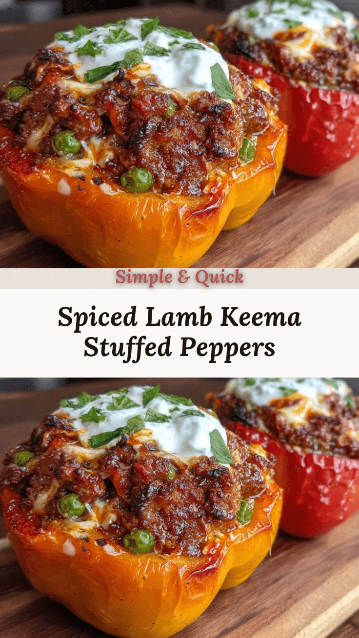lamb keema stuffed peppers recipe