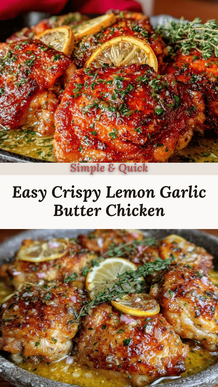 lemon garlic butter chicken thighs recipe