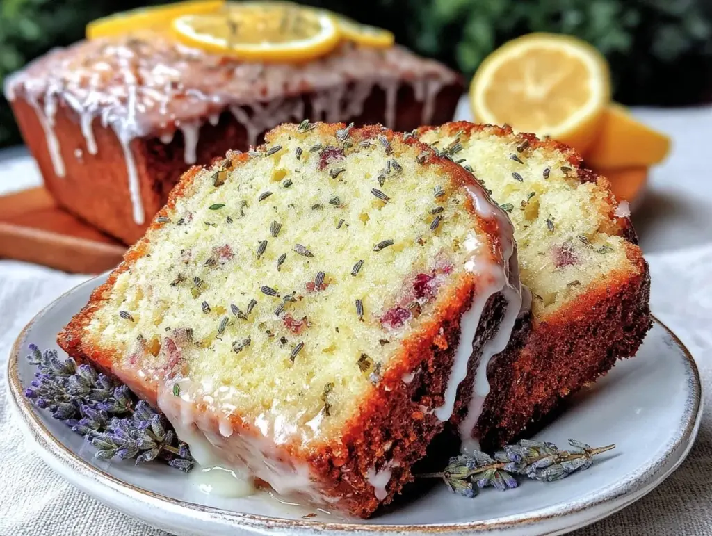 lemon lavender pound cake - featured image