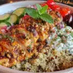Mediterranean chicken bowl - featured image