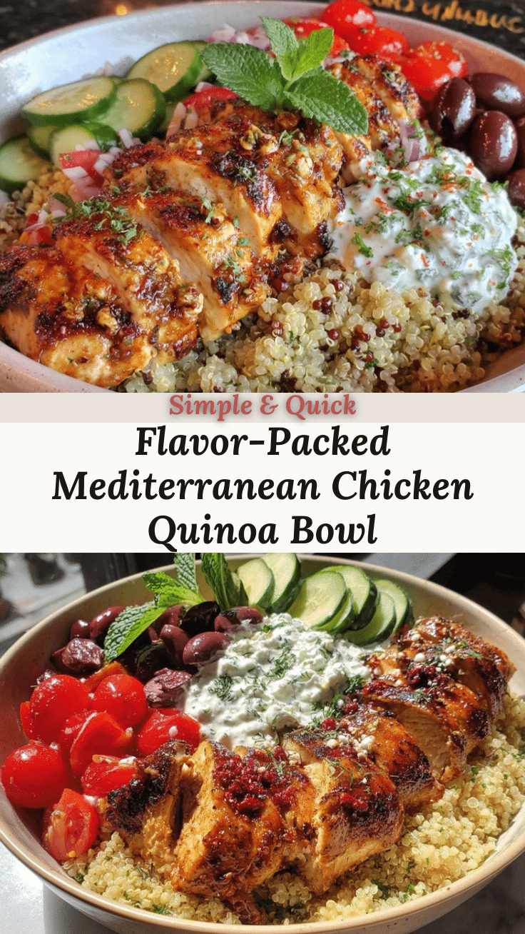 Mediterranean chicken bowl recipe