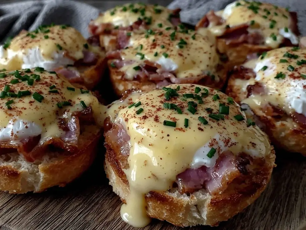 mini eggs benedict cups - featured image