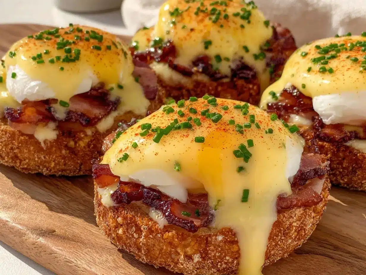 mini eggs benedict cups preparation steps