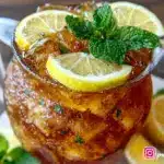 mint julep sweet tea lemonade punch - featured image