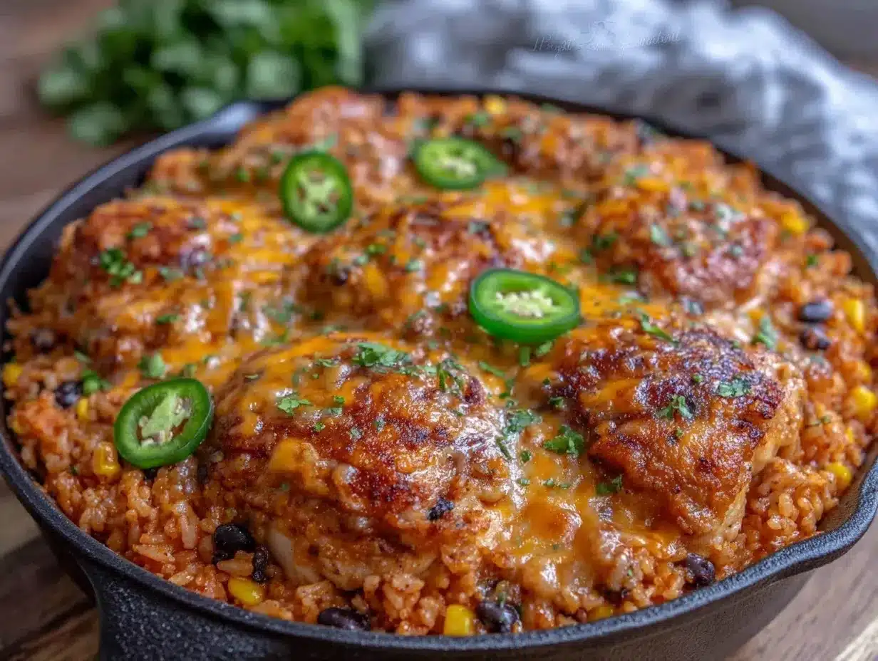 one-pot chicken enchilada rice skillet preparation steps