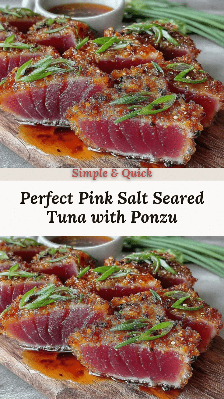 pink salt seared tuna recipe