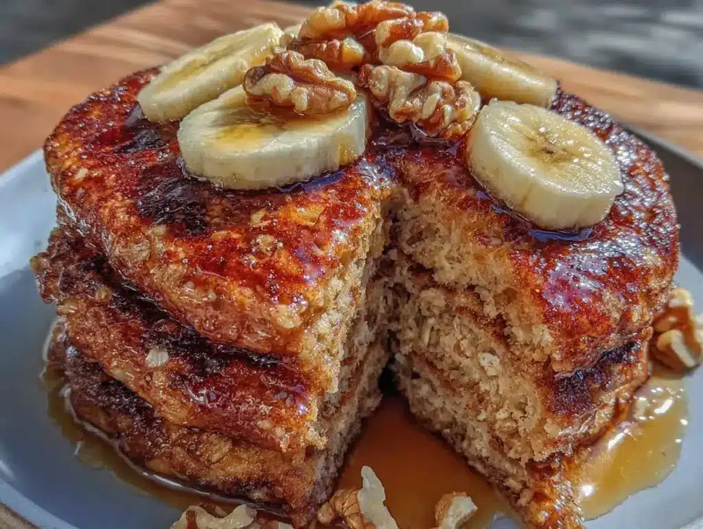 protein-packed banana oat pancakes - featured image