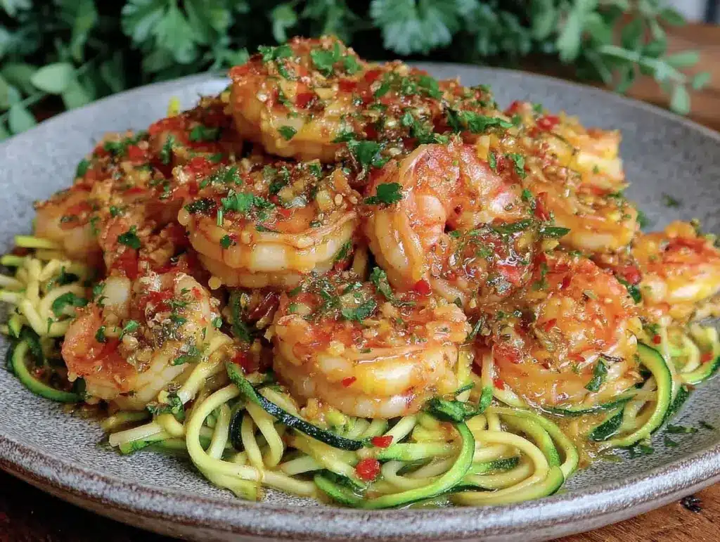 quick garlic butter shrimp - featured image