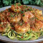 quick garlic butter shrimp - featured image