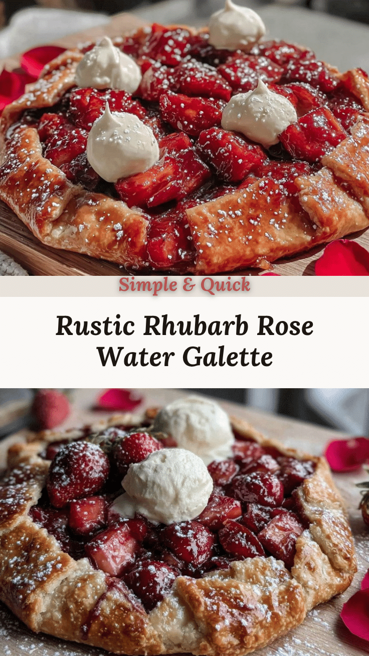 rhubarb rose water galette recipe