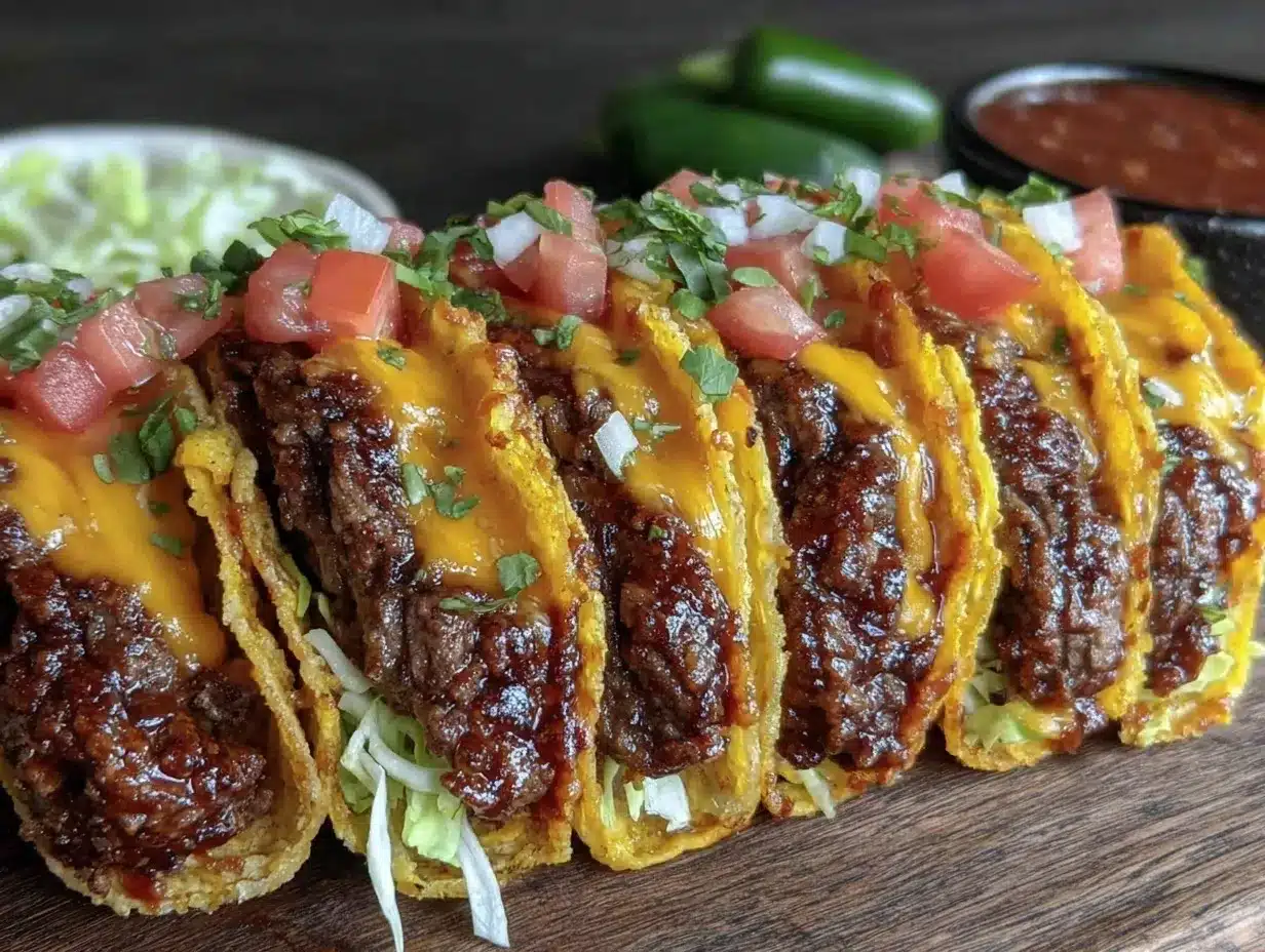 smash burger tacos preparation steps