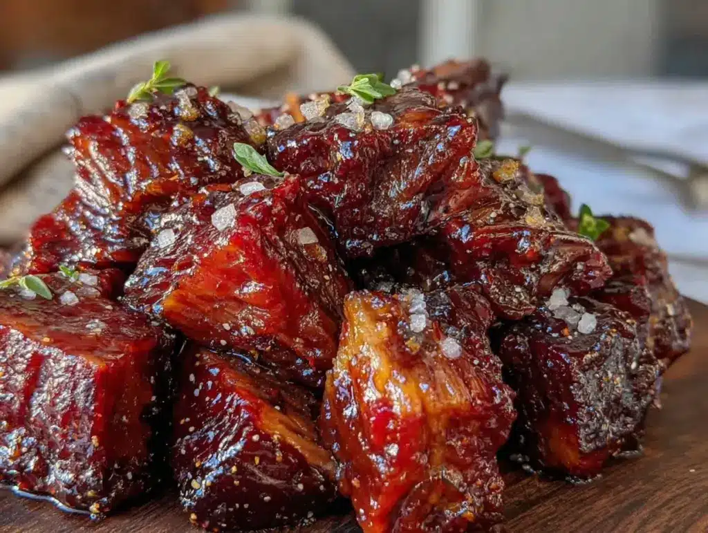 smoked BBQ brisket burnt ends - featured image