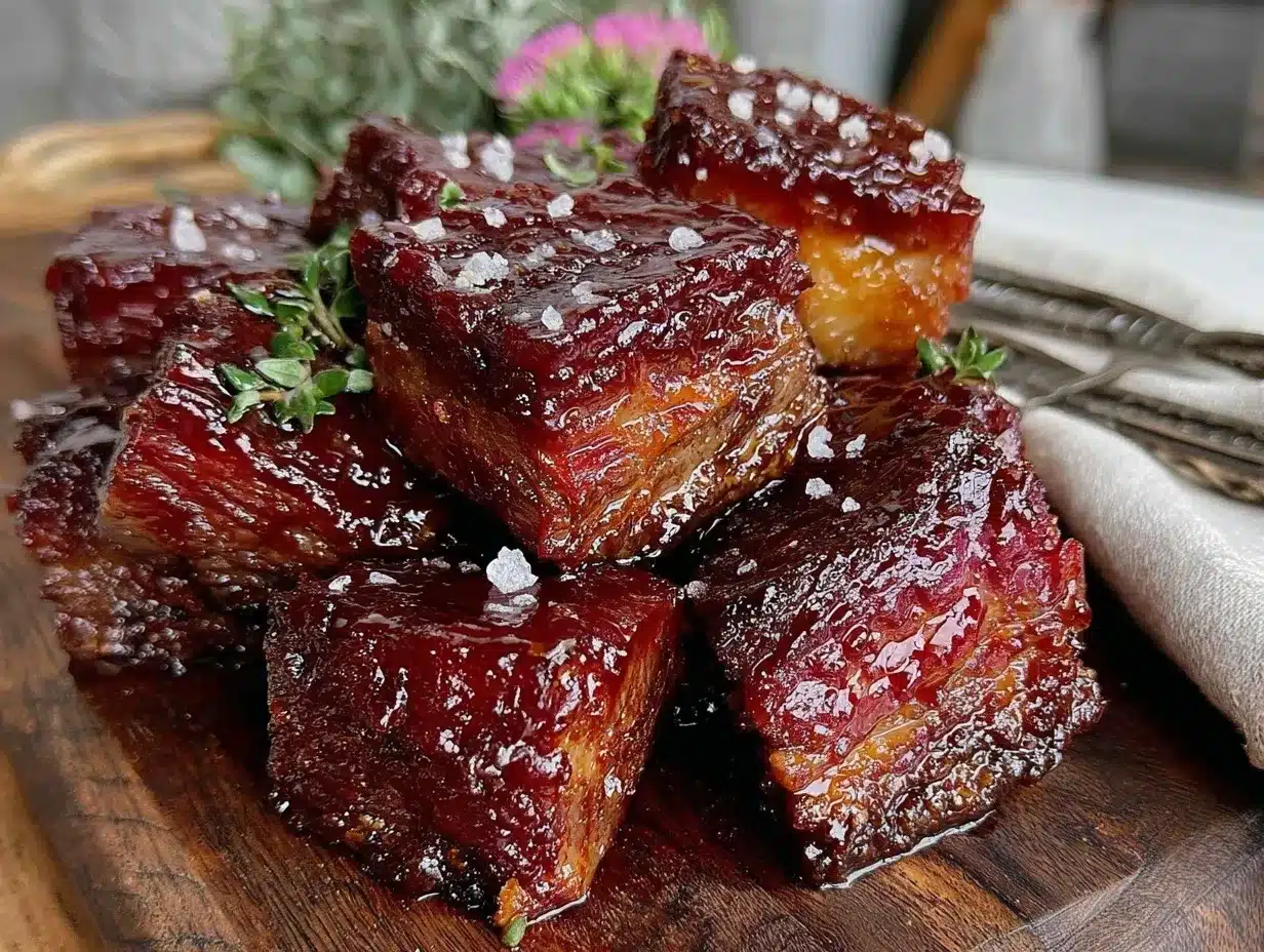 smoked BBQ brisket burnt ends preparation steps