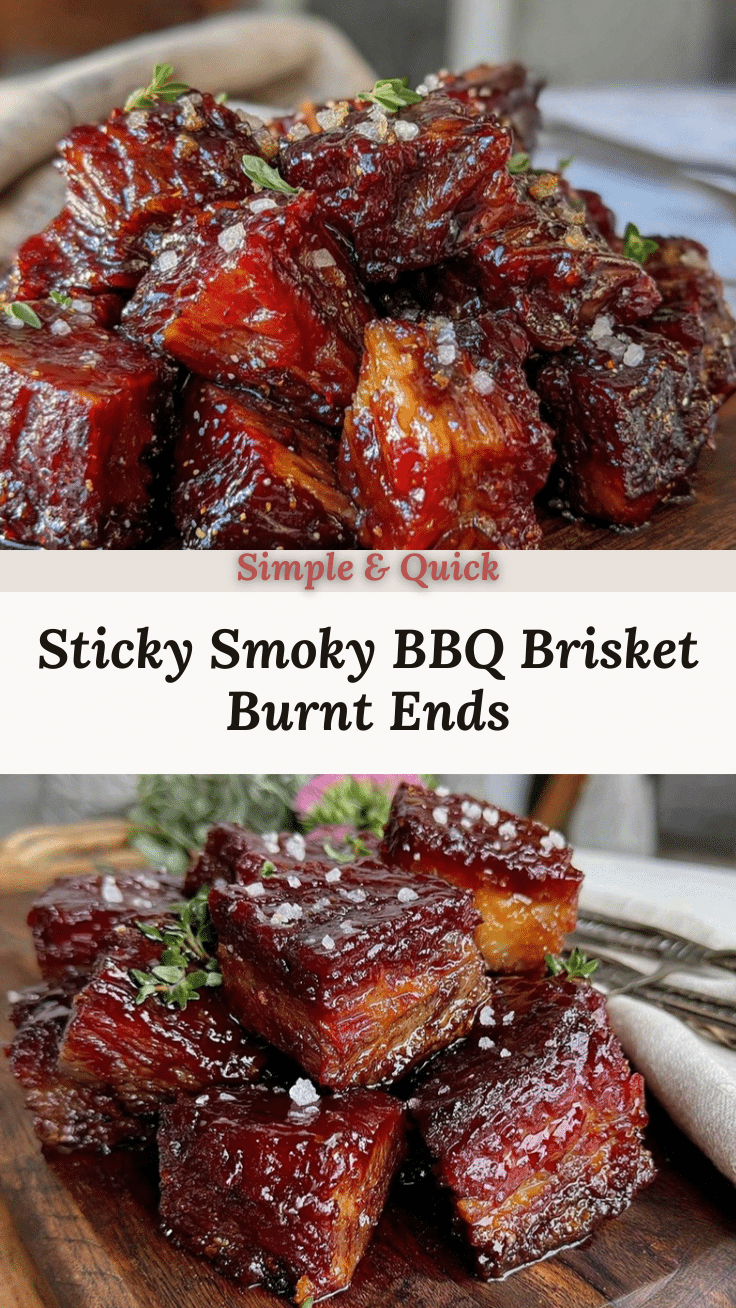 smoked BBQ brisket burnt ends recipe