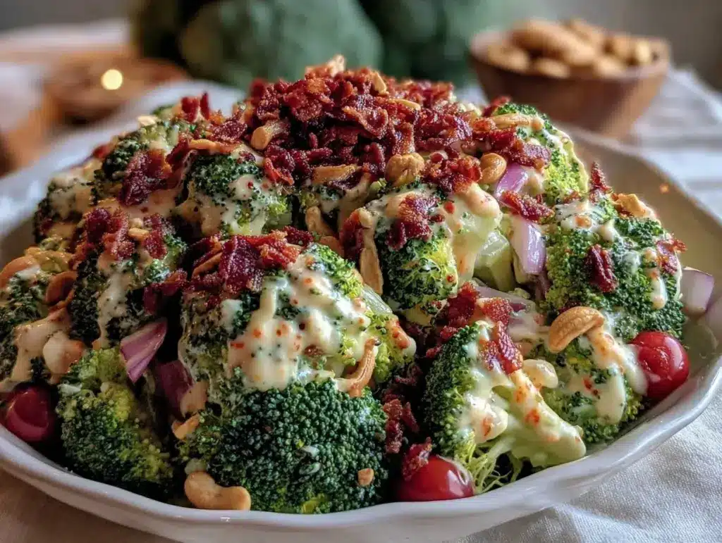 Sriracha Ranch Broccoli Salad - featured image