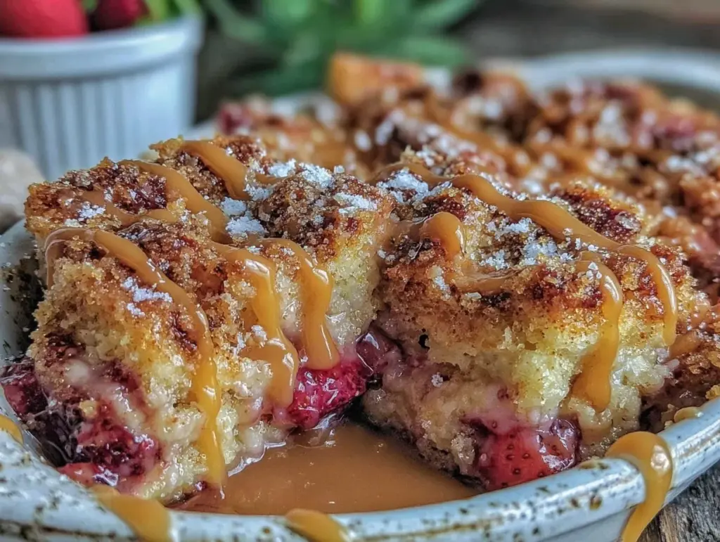 Strawberry Rhubarb Churro Bake - featured image