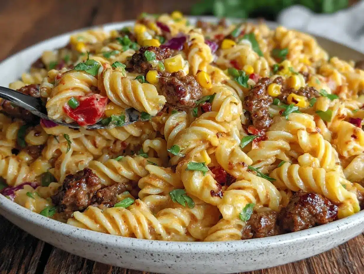 taco pasta salad preparation steps