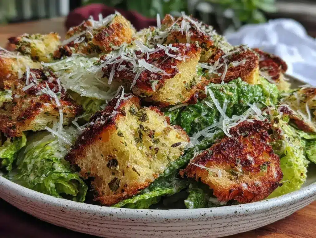tahini caesar salad - featured image