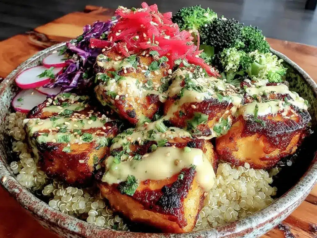 tahini miso grain bowl - featured image