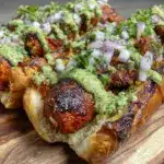 tandoori spiced hot dogs - featured image