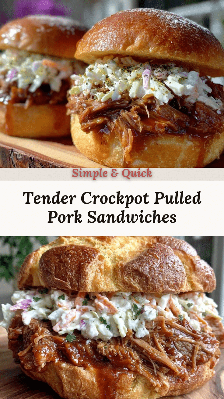 tender crockpot pulled pork sandwiches recipe