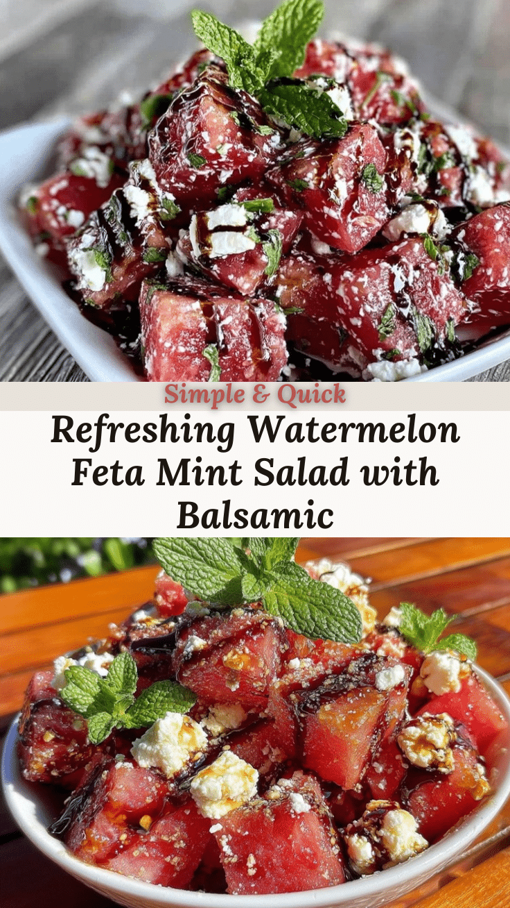 watermelon feta mint salad recipe