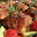 zesty sheet pan lemon herb chicken - featured image