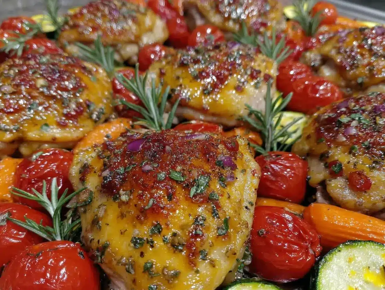 zesty sheet pan lemon herb chicken preparation steps