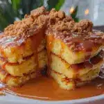 biscoff stuffed pancakes - featured image