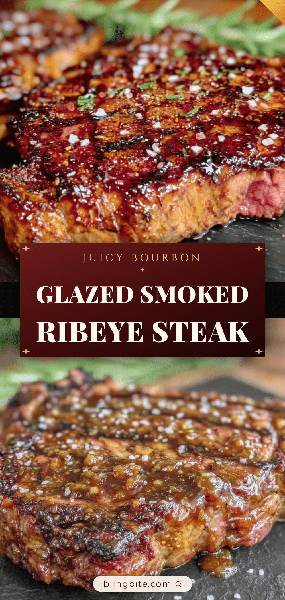 bourbon glazed smoked ribeye steak recipe