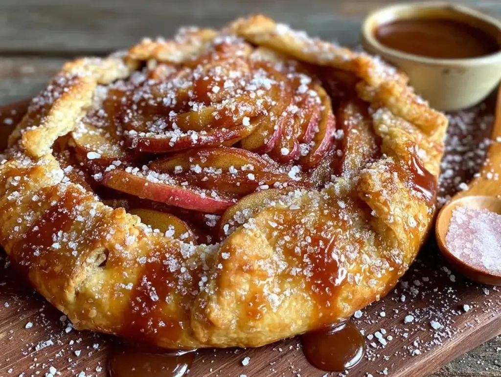 brown butter apple galette - featured image