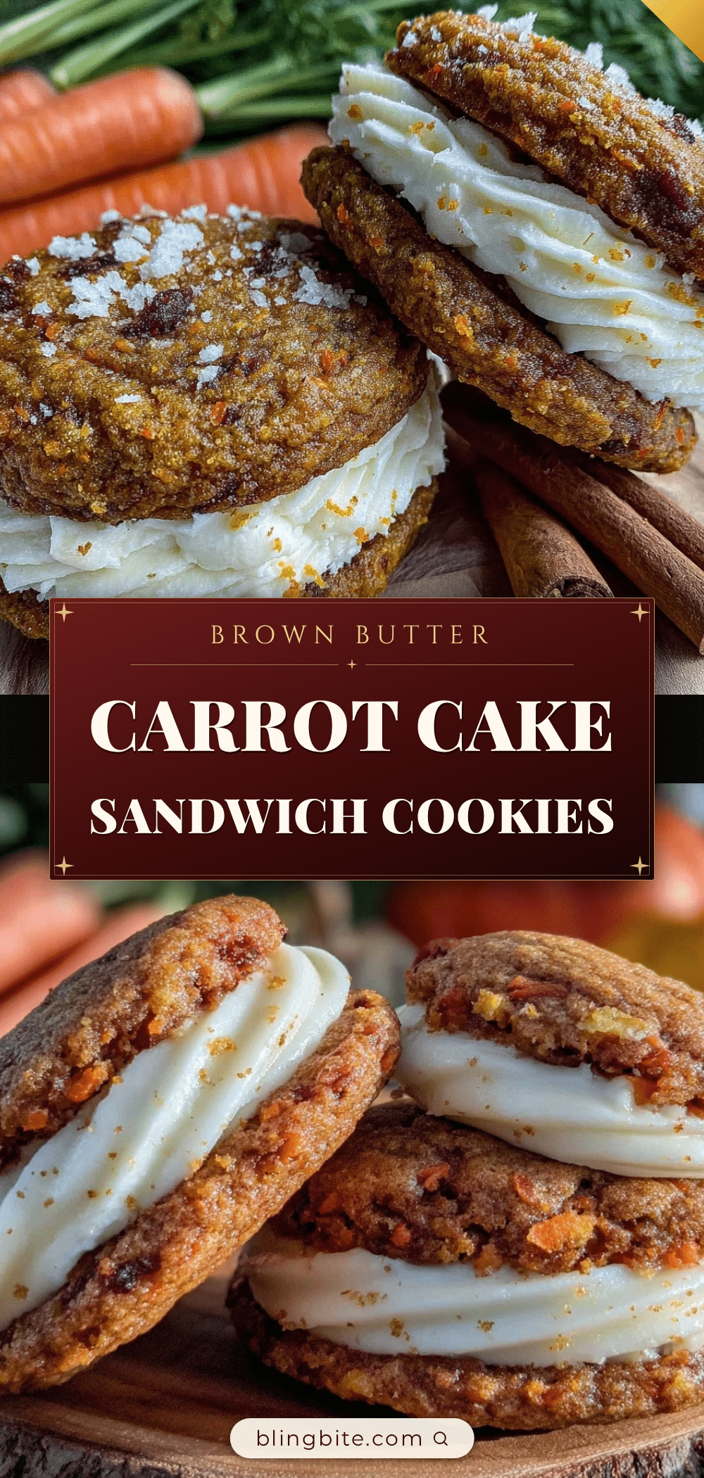 carrot cake sandwich cookies recipe