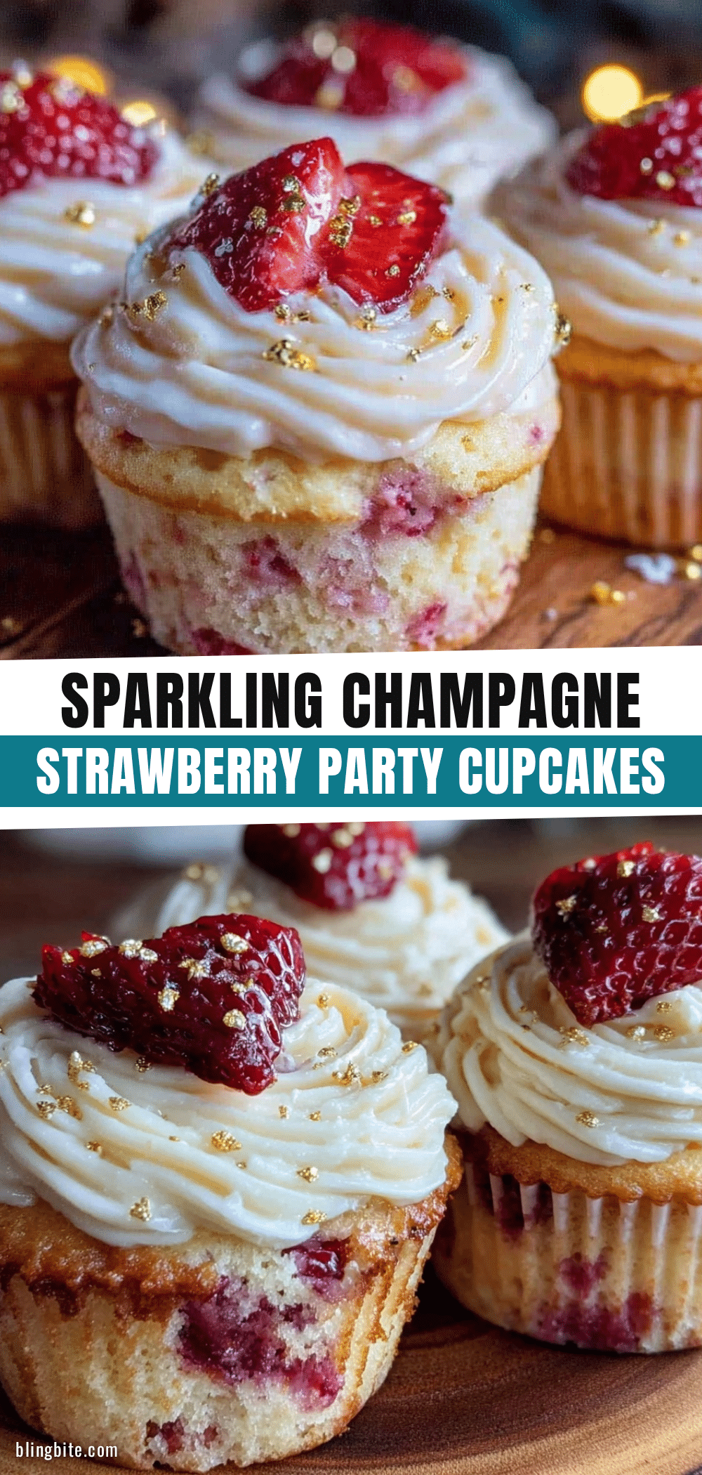 champagne strawberry cupcakes recipe